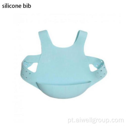 Tira de bebê abraçando babador à prova d&#39;água de silicone